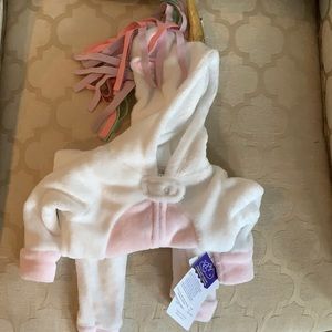 Snuggly Unicorn Hooded Coverall for baby